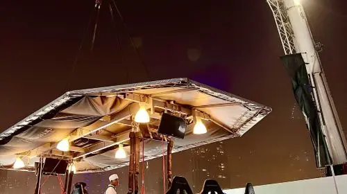 Dubai cuisine Dinner in the Sky UAE viral Dubai aerial crane lunch dinner Dubai restaurant in Dubai
