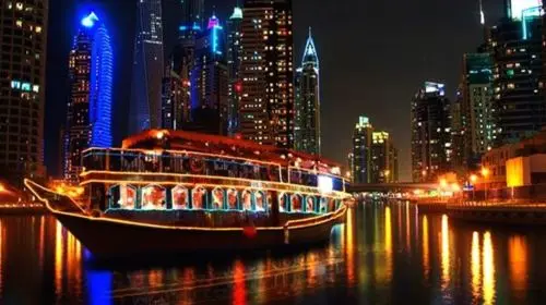 Dubai city tour & Marina Dinner Dhow Cruise with Transfers Day Tours in Dubai