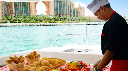 Dubai Luxury Shared Yacht Tour with Live BBQ Dinner / Breakfast Transport Passes Dubai Luxury Shared Yacht Tour with Live BBQ Dinner / Breakfast Transport Passes in Dubai - Photo 6