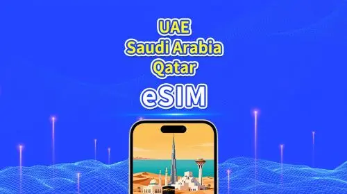 UAE / Saudi Arabia / Qatar 5G eSIM | Daily / Total Data Package | 1–30 Days | 24-Hour Billing | QR Code in Abu Dhabi