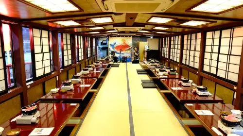 Tokyo Night Cruise on a Traditional Yakatabune Boat [Live Shamisen Performance + Sukiyaki Dinner + Beverage Vending Machine] Transport Passes in Tokyo - Photo 4