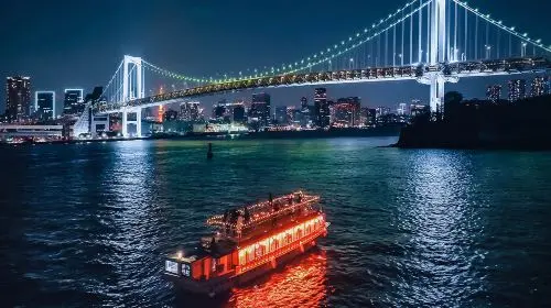 Tokyo Night Cruise on a Traditional Yakatabune Boat [Live Shamisen Performance + Sukiyaki Dinner + Beverage Vending Machine] Transport Passes in Tokyo - Photo 8