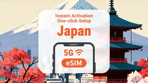 Japan 5G eSIM | Dual Network • ChatGPT | 1–30 Days | QR Code in Tokyo