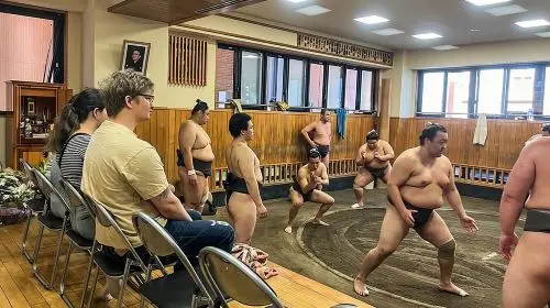 Tokyo Sumo Morning Practice Tour w/ Ring-Side Seat + Photo Shoot Day Tours in Tokyo