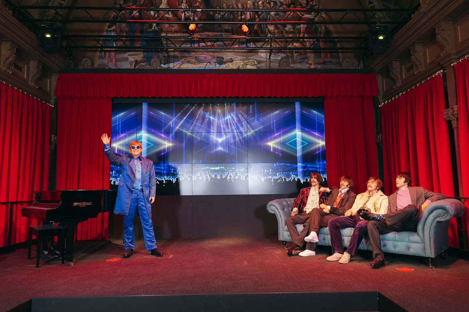 Entrance to the Barcelona Wax Museum in Barcelona