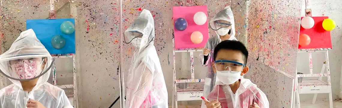 Balloon Splatter Art Workshop Balloon Splatter Art Workshop in Singapore - Photo 3