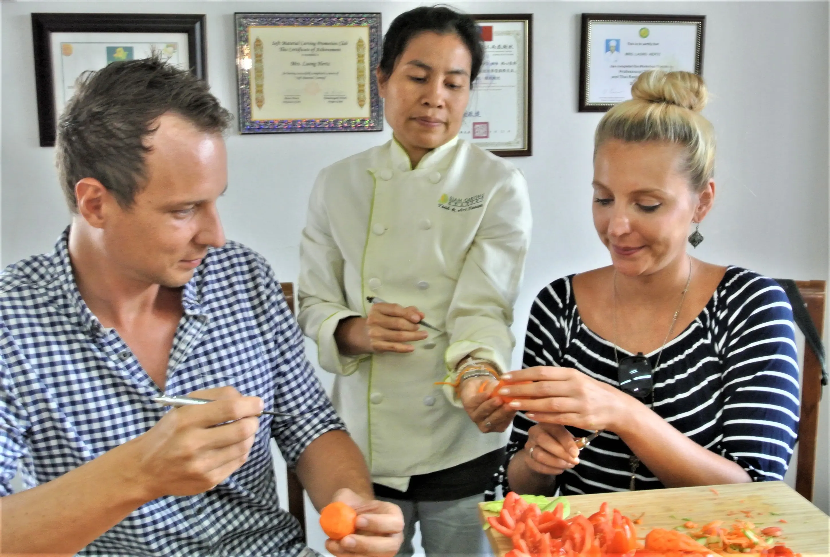 Traditional Thai Fruit and Vegetable Carving Class by Siam Carving Academy in Bangkok - Photo 2
