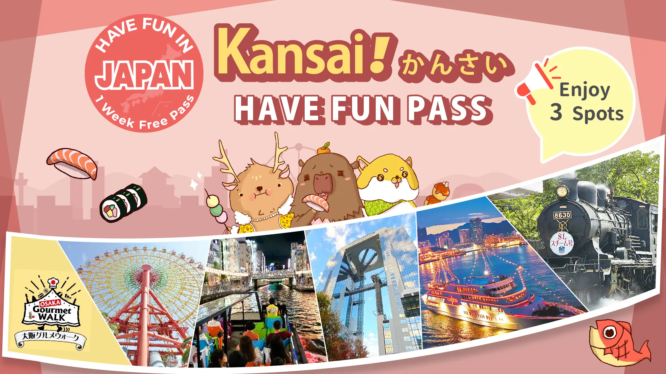 Have Fun in Kansai Pass Packages in Tokyo