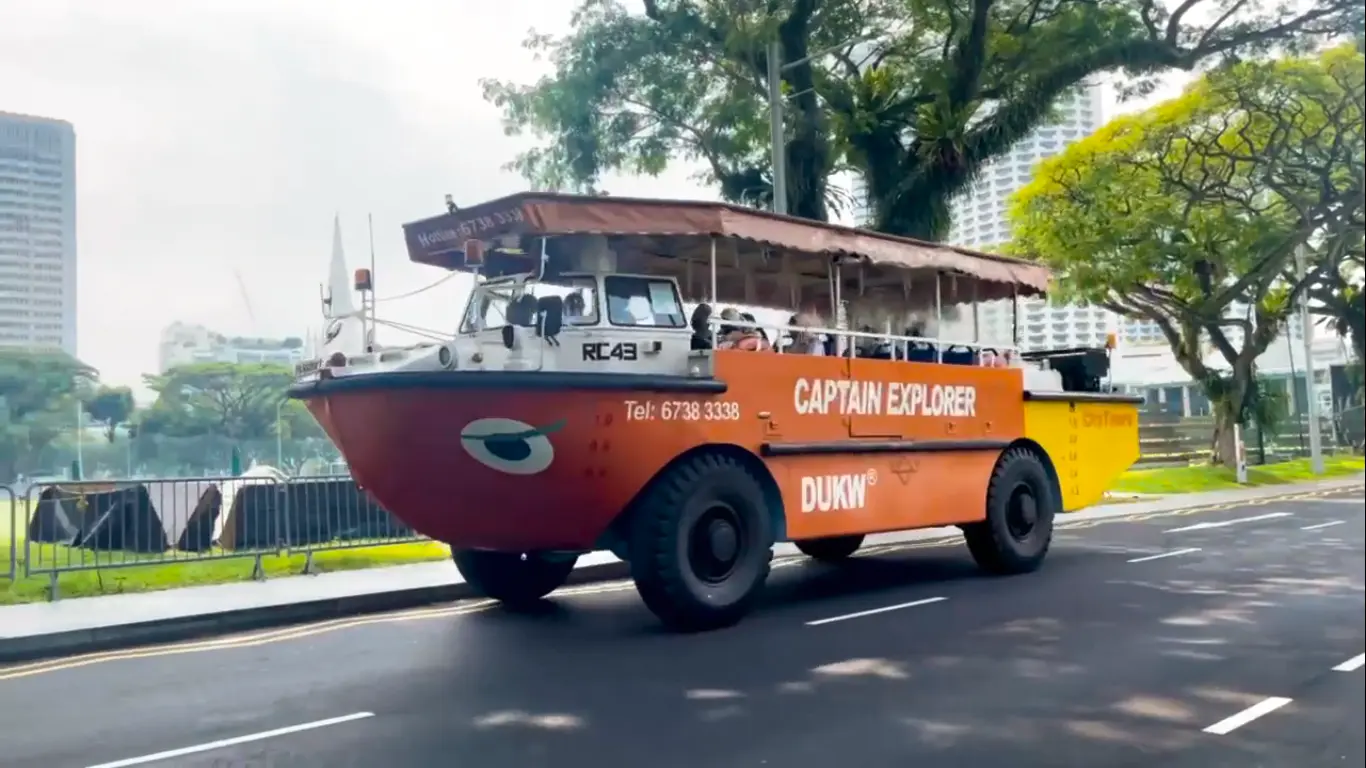 Admission Captain Explorer DUKW Tour Open Ticket in Singapore