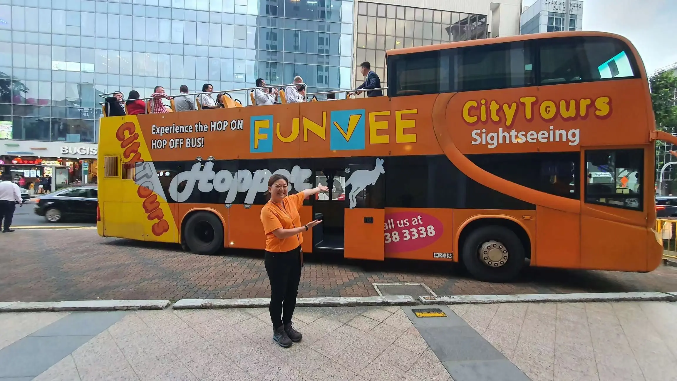 FunVee Open-top Bus Tour with Breakfast (Toast Box) in Singapore