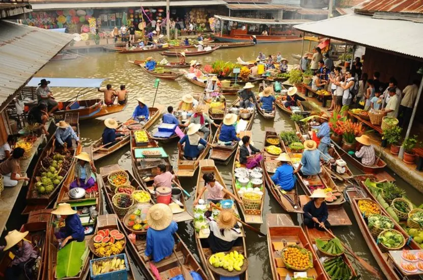 Classic Bangkok tour - Railway Train market & Damnoen Saduak Floating market Classic Bangkok tour - Railway Train market & Damnoen Saduak Floating market in Bangkok - Photo 5