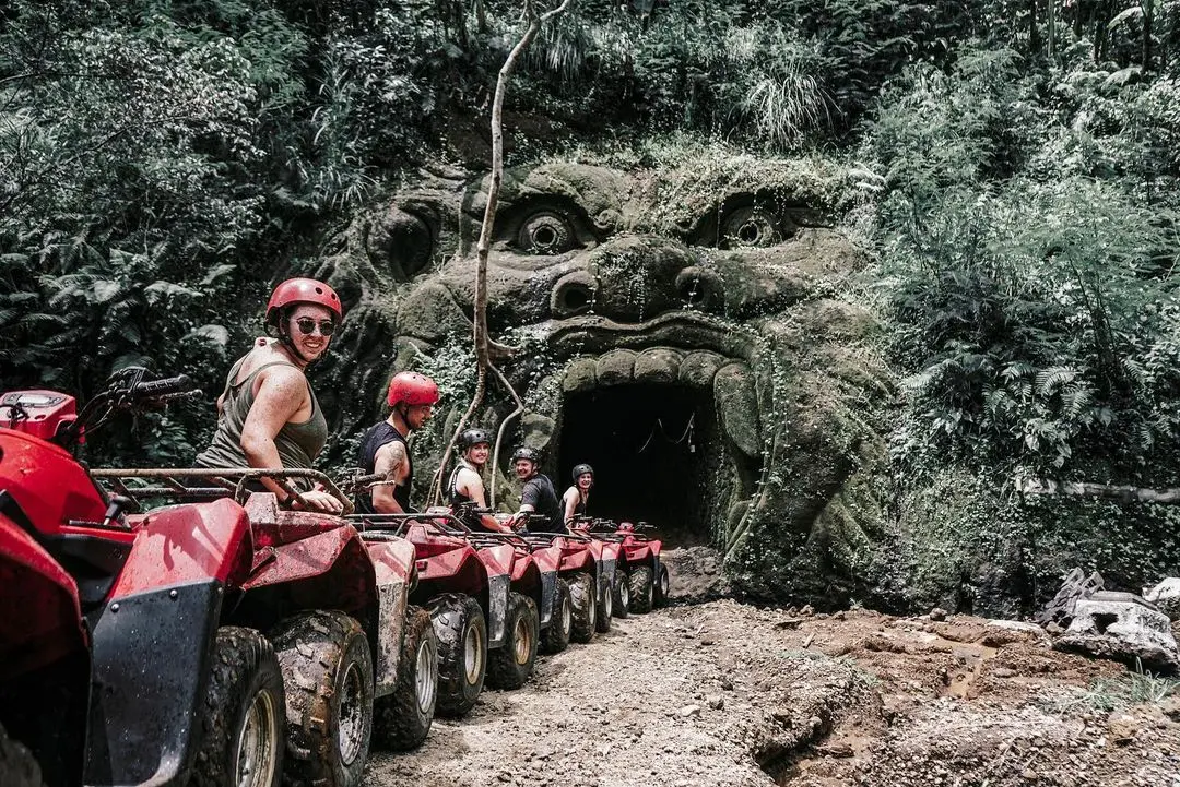 Ubud: Gorilla Cave ATV Quad Bike Bali With Waterfall And Lunch in Bali