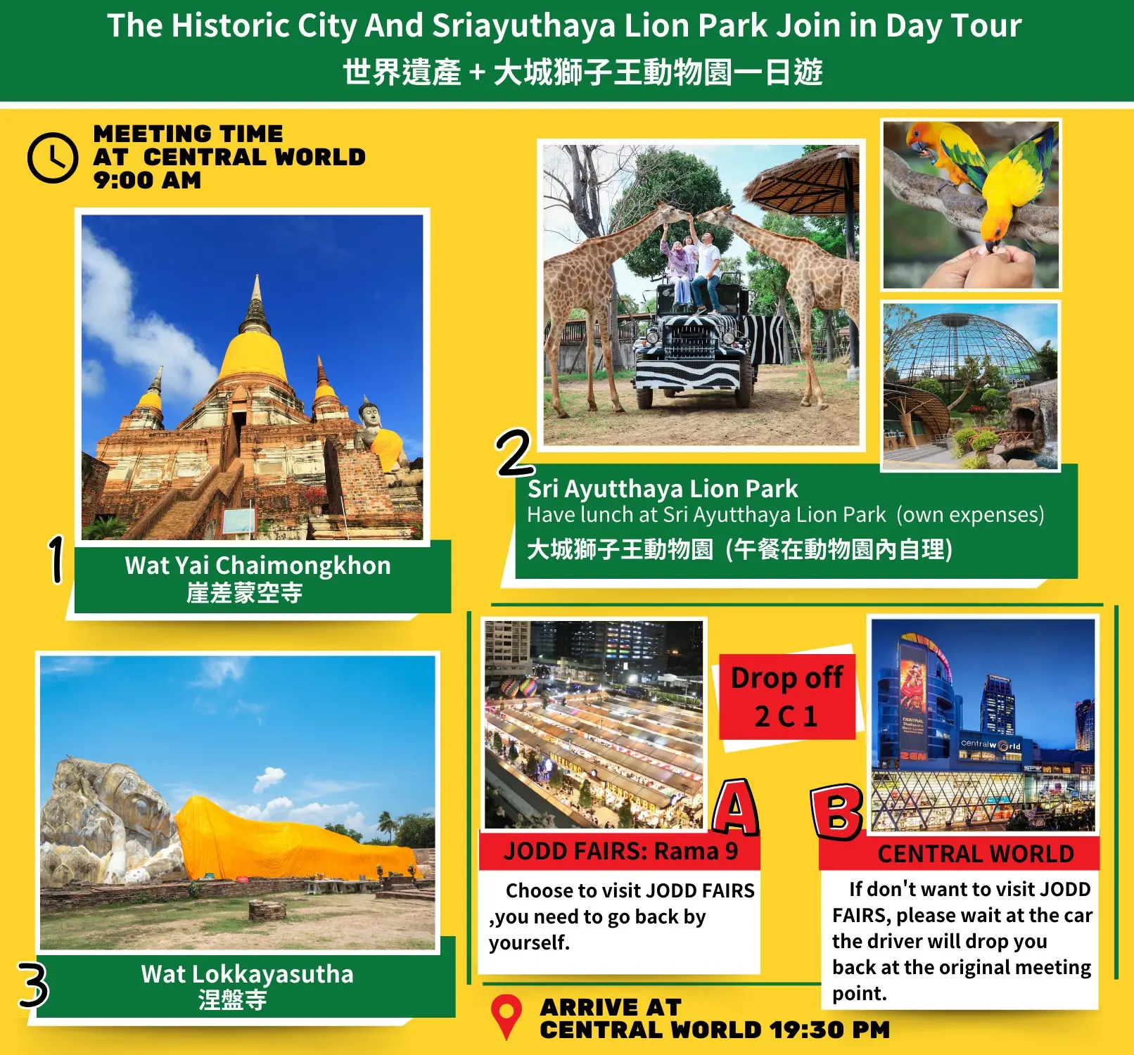 The Historic City Of Ayutthaya And Sriayuthaya Lion Park Day Tour in Bangkok - Photo 5