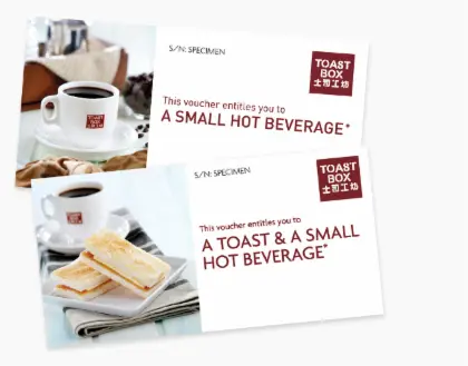 Toast Box Voucher in Singapore
