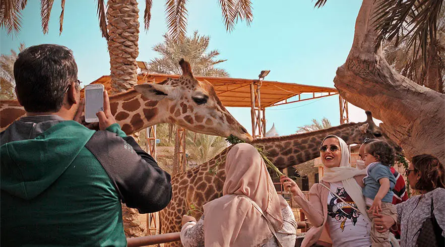 Emirates Park Zoo in Abu Dhabi