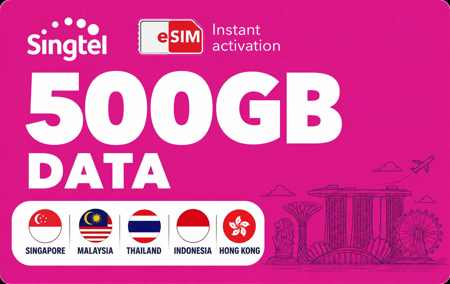 5G hi! Travel eSIM (Data Only) by Singtel 5G hi! Travel eSIM (Data Only) by Singtel in Singapore - Photo 4