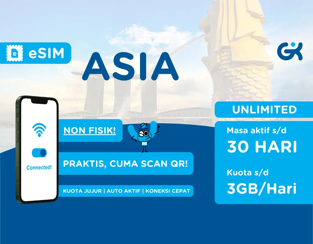 {INSTANT} eSIM Singapore Malaysia Thailand Vietnam Unlimited | eSIM Singapura Global Komunika in Singapore