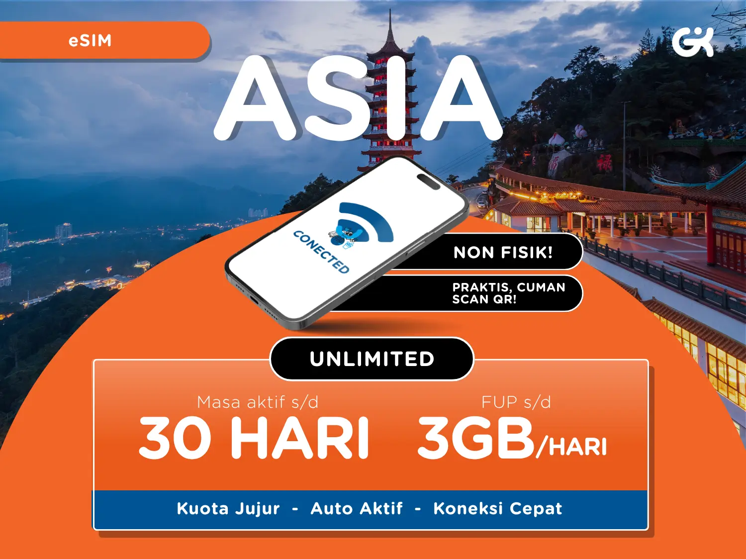 {INSTANT} eSIM Singapore Malaysia Thailand Vietnam Unlimited | eSIM Singapura Global Komunika in Singapore - Photo 2