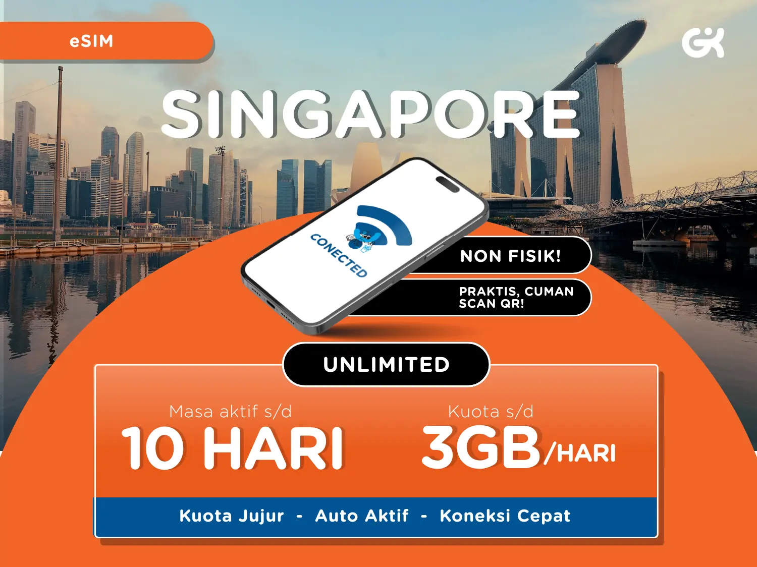 {INSTANT} eSIM Singapore Pure Unlimited | Travel SIM Singapura {INSTANT} eSIM Singapore Pure Unlimited | Travel SIM Singapura in Singapore - Photo 2