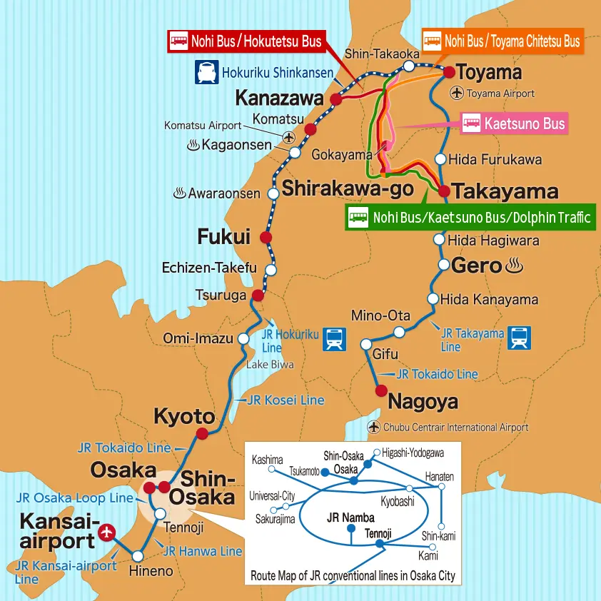 Jr Central-West Takayama-Hokuriku Area Tourist Pass Jr Central-West Takayama-Hokuriku Area Tourist Pass in Tokyo - Photo 2