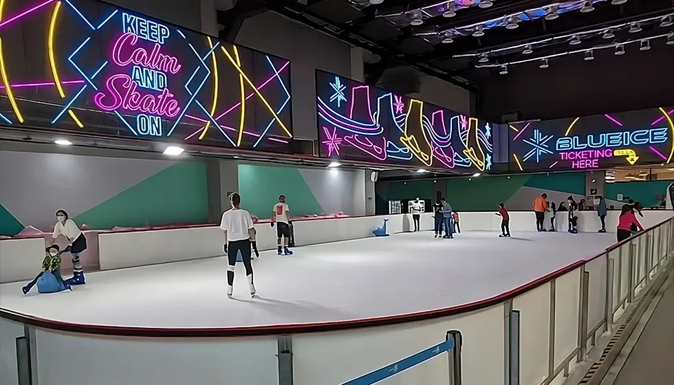 Blue Ice Skating Rink @ Sunway 163 Mall in Kuala Lumpur
