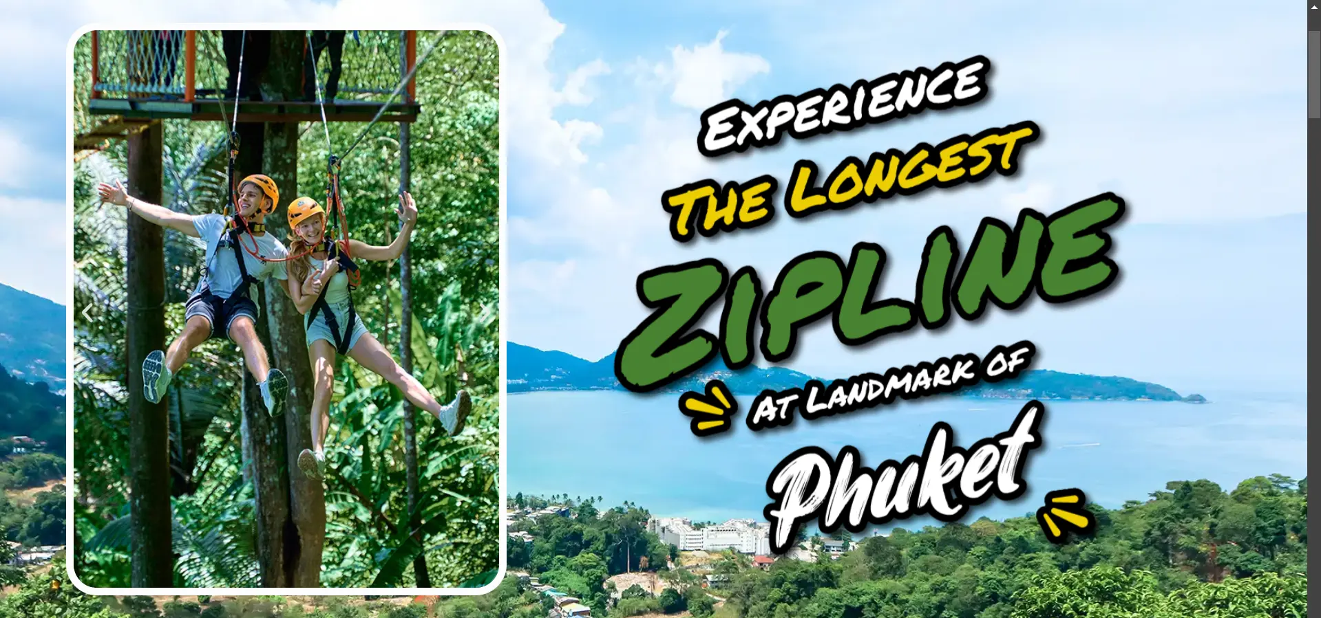 Erawan Patong Seaview Zipline in Phuket