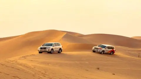 Desert Sunrise Safari in Abu Dhabi: Dune Bashing, Sand Boarding, Camel Ride in Abu Dhabi