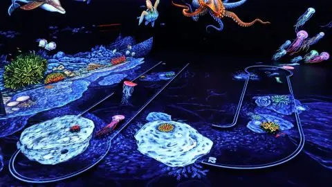 3D Blacklight Minigolf in Dubai