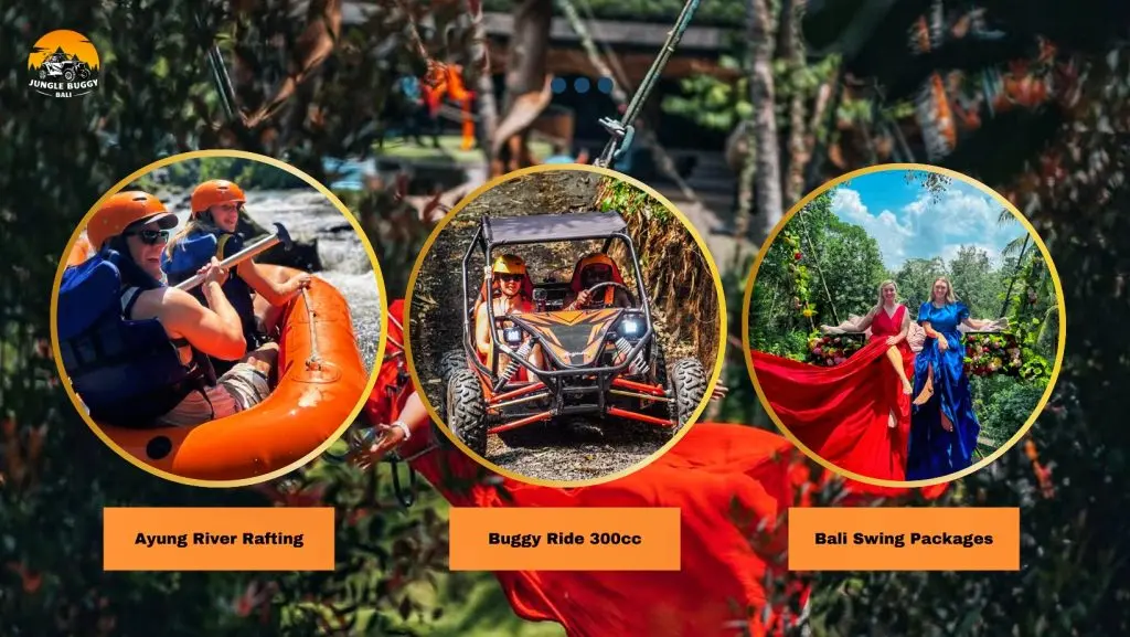 Ubud: Dune Buggy ATV Ride, Ayung River Rafting Trip, and Bali Jungle Swing with Lunch in Bali
