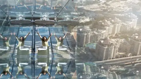Edge Walk at Sky Views Observatory in Dubai - Photo 4