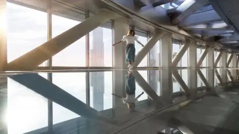 Edge Walk at Sky Views Observatory in Dubai - Photo 6