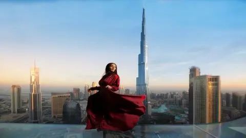 Edge Walk at Sky Views Observatory in Dubai