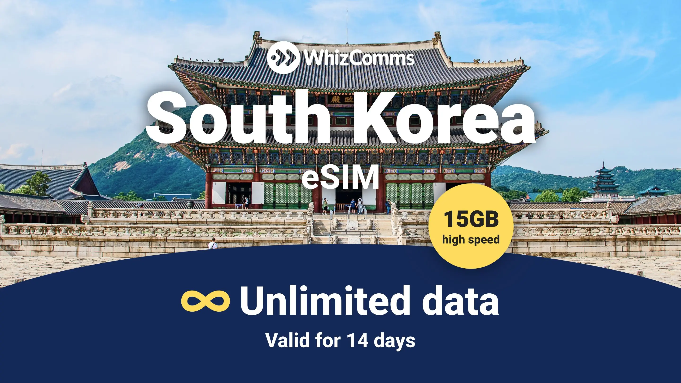 14-Day 15GB Unlimited South Korea Traveller eSIM – Instant Activation & Nationwide Coverage in Seoul