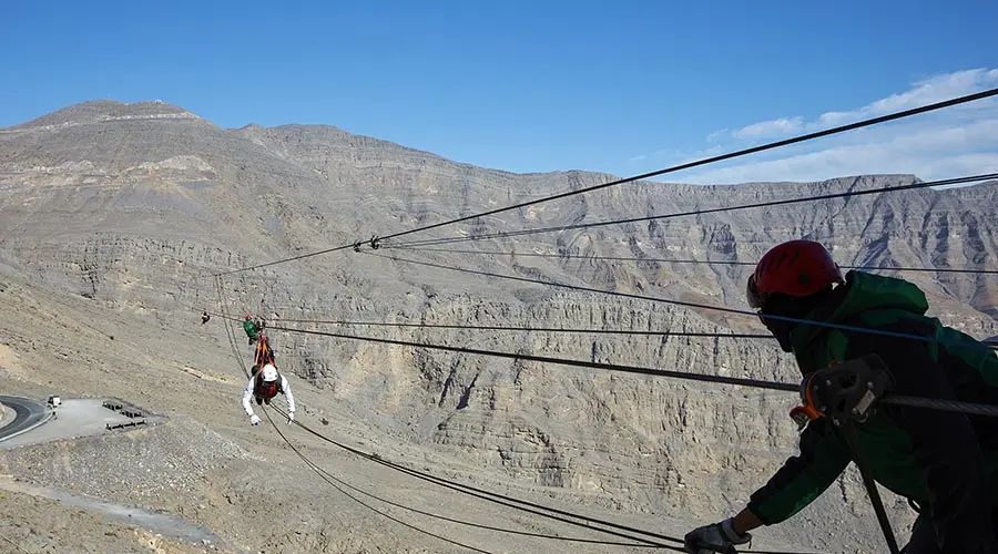 Jebel Jais Zipline from Dubai in Dubai