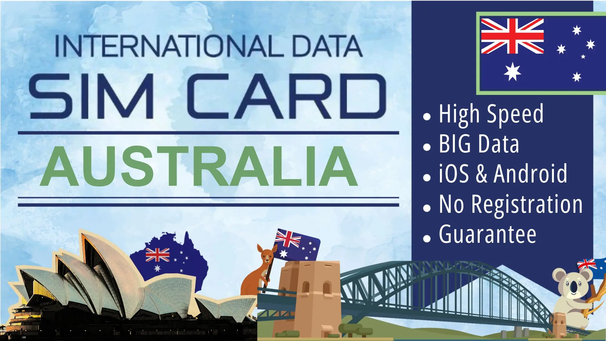 Sim Card Australia Data Plan - Tourist Simcard Internet Travel Package - Daily Data in Sydney