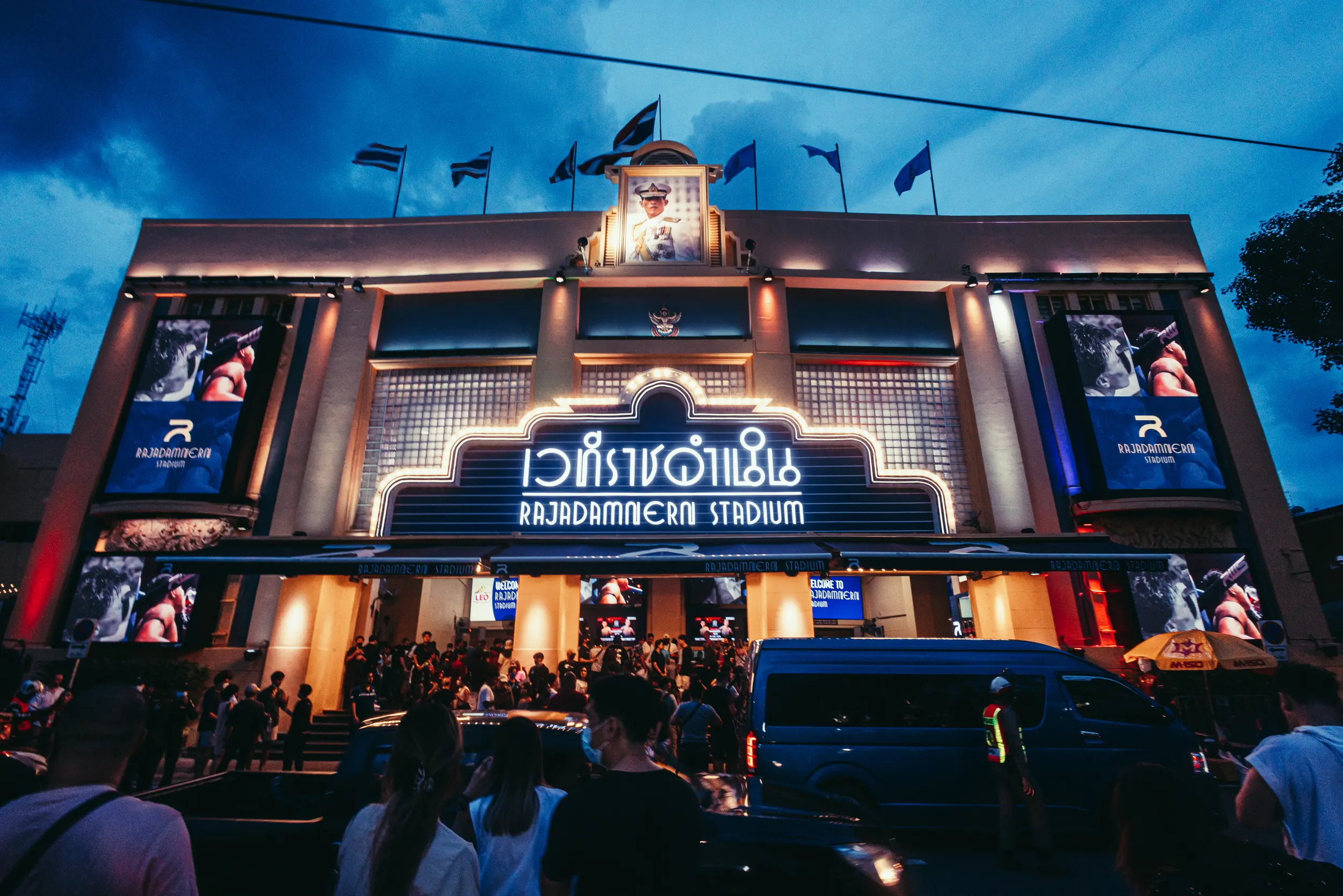 Rajadamnern Muay Thai Stadium in Bangkok