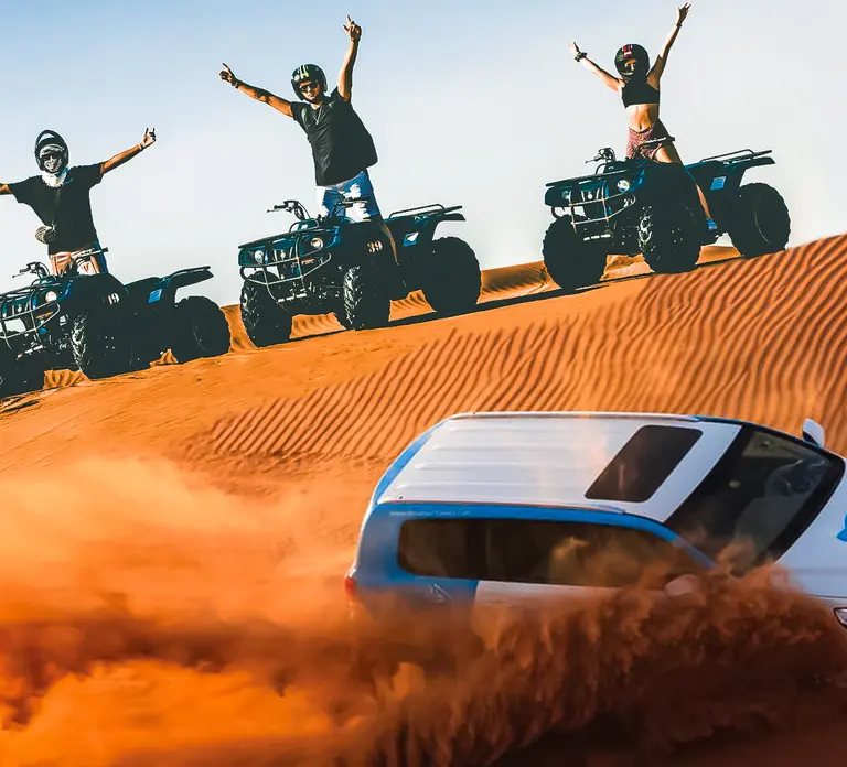 Dubai: Desert Safari, Quad Bike, Camel Ride & Al Khayma Camp in Dubai