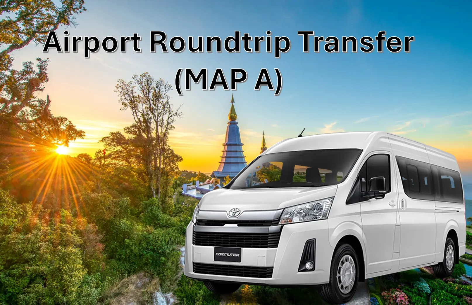 Private Chiang Mai Airport Transfer from/to Hotel in Chiang Mai Old Town Ancient City in Chiang Mai