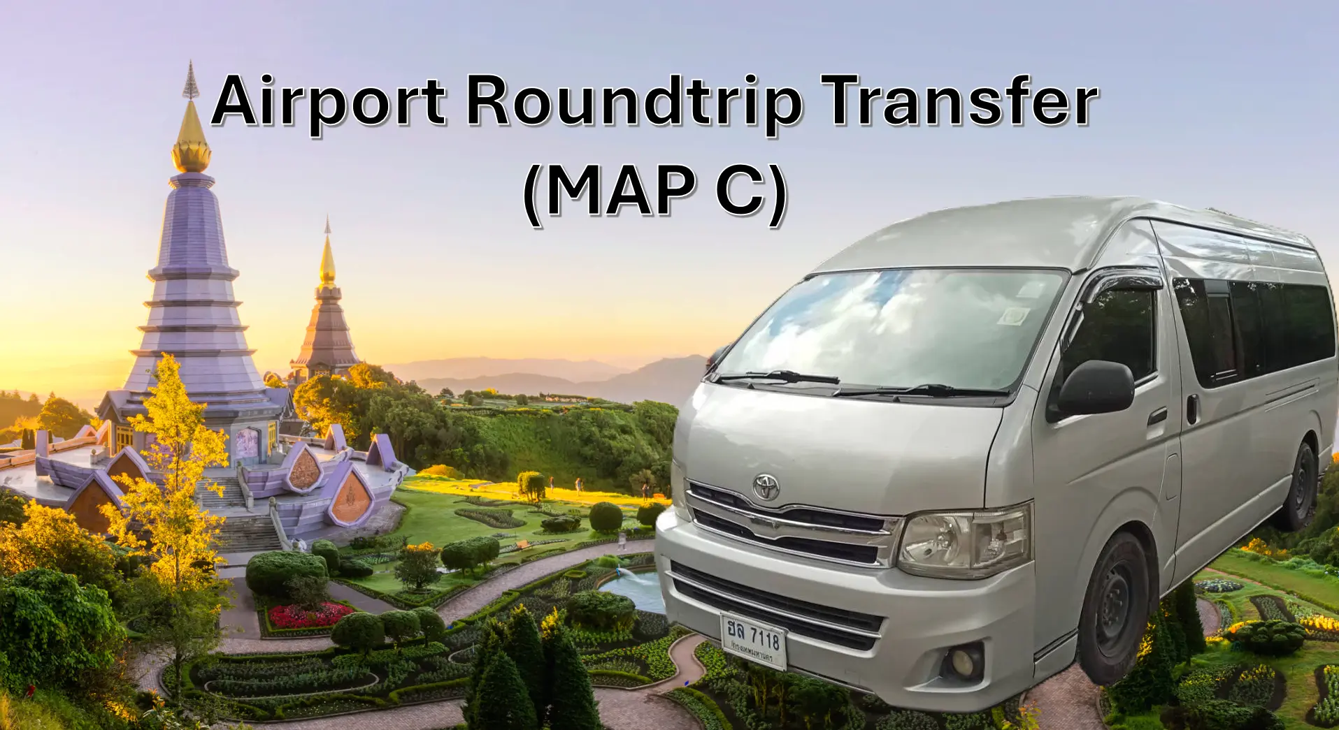 Private Chiang Mai Airport Transfer from/to Hotel in Chiang Mai Suburban Area (Across the Ping River) in Chiang Mai