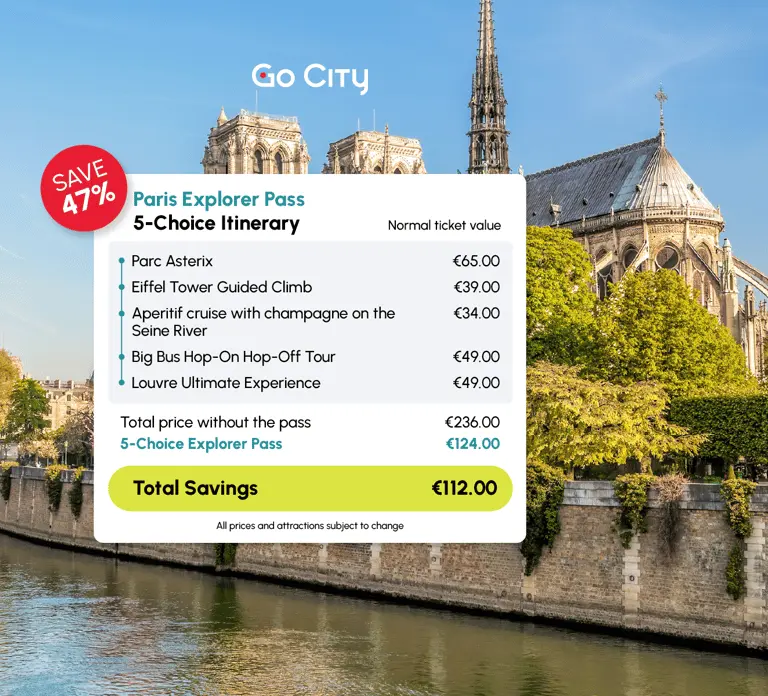 Paris: Explorer Pass with 3, 4, 5, 6, or 7 Attractions in Paris