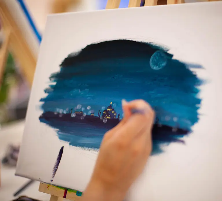 Paris : Painting experience in an art cafe in Paris - Photo 4