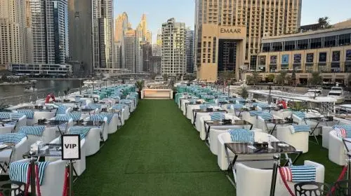 3-hour Dubai Lotus Yacht Night Cruise + Dinner + Unlimited Drinks & Food + Entertainment Activity + Scenic Views (Optional Alcoholic Beverages/VIP Seating) Transport Passes in Dubai - Photo 8