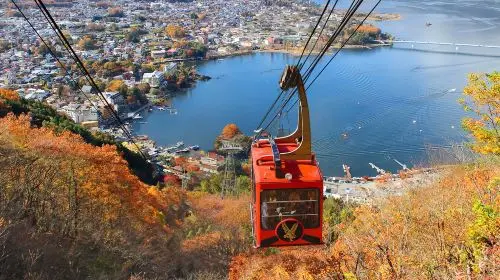 1-day tour with free cable car · Tokyo Fuji mountain Kawaguchiko panoramic cable car · viral Lawson · Oshino hakkai in Tokyo