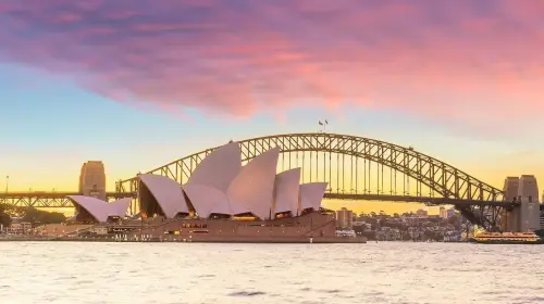 Sydney Harbor 1.5-Hour Sunset Cruise with 3-Course Dinner Transport Passes in Sydney