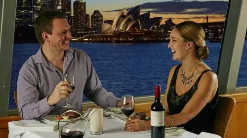 Captain Cook Gold Dinner Cruise in Sydney Harbour (Includes 6-Course Dinner) Transport Passes in Sydney
