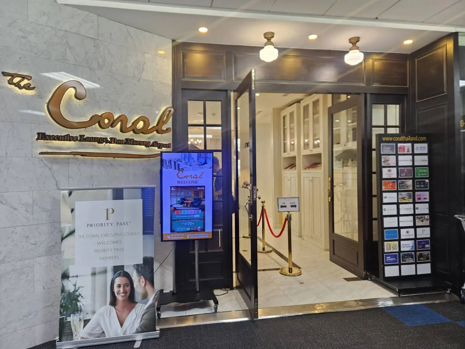 The Coral Lounge at Bangkok Don Mueang International Airport in Bangkok