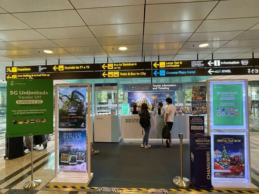 Starhub Unlimited 4G/5G+ Singapore eSIM / SIM - Option with EZ-Link Transport Card (SG Airport Pickup) in Singapore