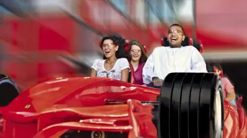 From Dubai: Abu Dhabi Sheikh Zayed Grand Mosque + Ferrari World Yas Island 1-day tour Day Tours in Dubai