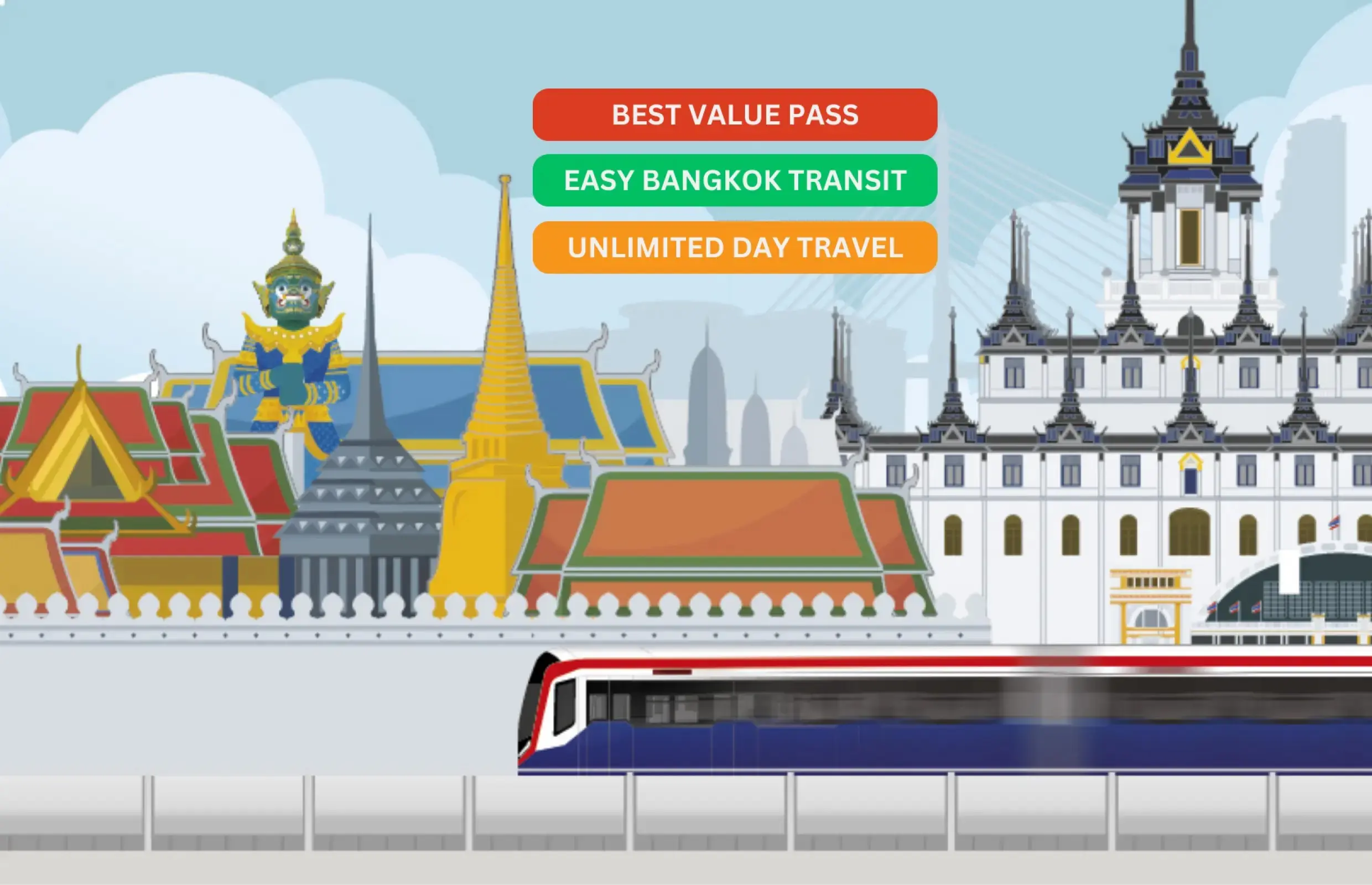 Bangkok BTS One Day Pass in Bangkok