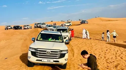 Premium Desert Safari with Dune Bashing, Camel Ride, BBQ Dinner, Live Shows Day Tours in Dubai - Photo 4